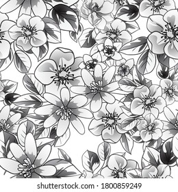 Resumen de la elegancia sin problemas con fondo floral