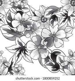 Abstract elegance seamless pattern with floral background