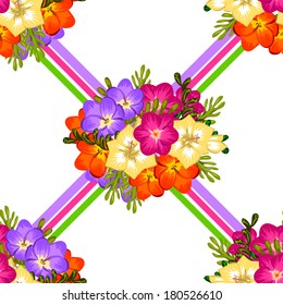 Abstract Elegance Seamless pattern with floral background