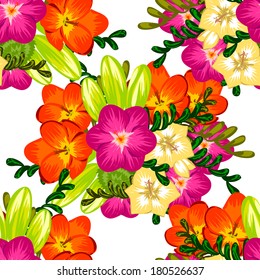 Abstract Elegance Seamless pattern with floral background