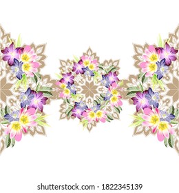 Resumen de la elegancia sin problemas con fondo floral