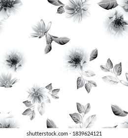 Resumen de la elegancia sin problemas con fondo floral