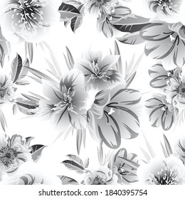 Resumen de la elegancia sin problemas con fondo floral