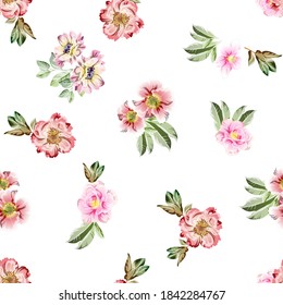 Abstract elegance seamless pattern with floral background