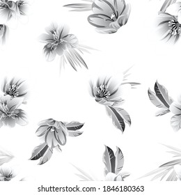 Resumen de la elegancia sin problemas con fondo floral