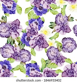Resumen de la elegancia sin problemas con fondo floral