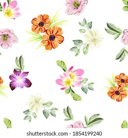 Resumen de la elegancia sin problemas con fondo floral