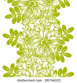 Abstract Elegance Seamless pattern with floral background