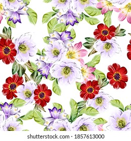 Abstrakte Eleganz, nahtloses Muster mit floralem Hintergrund