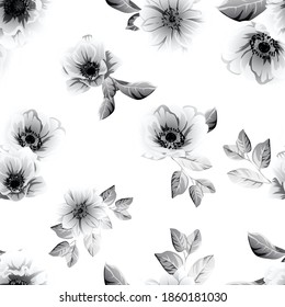 Resumen de la elegancia sin problemas con fondo floral