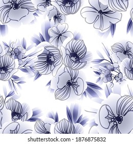  Resumen de la elegancia sin problemas con fondo floral
