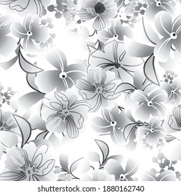 Resumen de la elegancia sin problemas con fondo floral