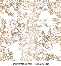 Abstract elegance seamless pattern with floral background