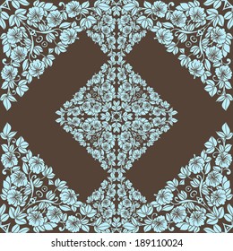 Abstract Elegance Seamless pattern with floral background