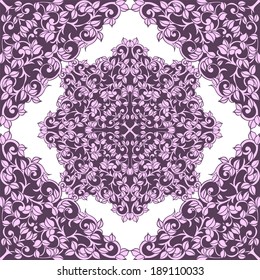 Abstract Elegance Seamless pattern with floral background