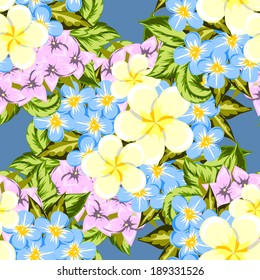 Abstract Elegance Seamless pattern with floral background