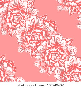 Abstract Elegance Seamless pattern with floral background