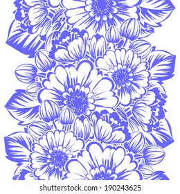 Abstract Elegance Seamless pattern with floral background