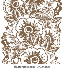 Abstract Elegance Seamless pattern with floral background