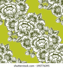 Abstract Elegance Seamless pattern with floral background