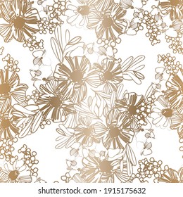 Abstract elegance seamless pattern with floral background