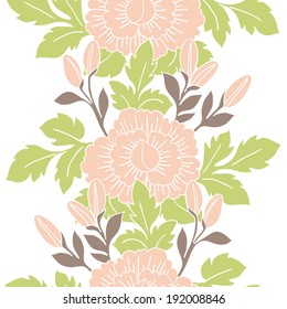 Abstract Elegance Seamless pattern with floral background