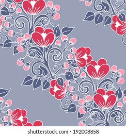 Abstract Elegance Seamless pattern with floral background