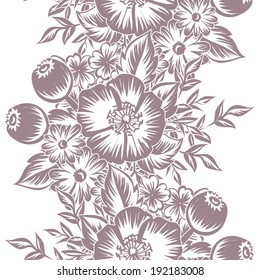 Abstract Elegance Seamless pattern with floral background