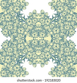 Abstract Elegance Seamless pattern with floral background