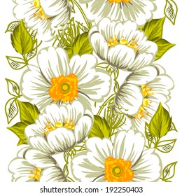 Abstract Elegance Seamless pattern with floral background