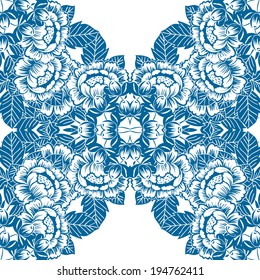 Abstract Elegance Seamless pattern with floral background
