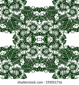 Abstract Elegance Seamless pattern with floral background