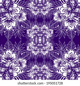 Abstract Elegance Seamless pattern with floral background