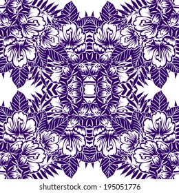 Abstract Elegance Seamless pattern with floral background