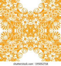 Abstract Elegance Seamless pattern with floral background