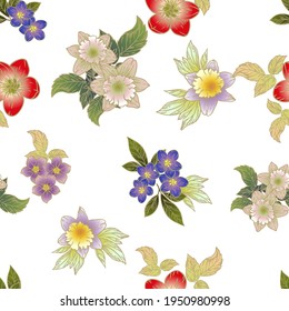 Resumen de la elegancia sin problemas con fondo floral