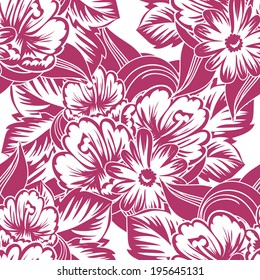 Abstract Elegance Seamless pattern with floral background 