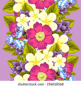 Abstract Elegance Seamless pattern with floral background