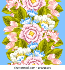 Abstract Elegance Seamless pattern with floral background