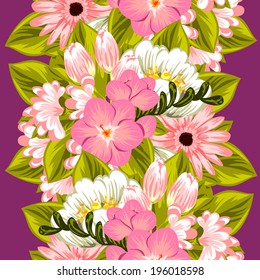 Abstract Elegance Seamless pattern with floral background