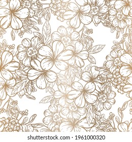 Resumen de la elegancia sin problemas con fondo floral