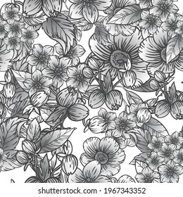 Resumen de la elegancia sin problemas con fondo floral