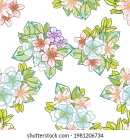 Resumen de la elegancia sin problemas con fondo floral