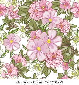 Resumen de la elegancia sin problemas con fondo floral