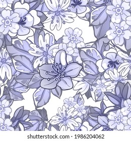 Resumen de la elegancia sin problemas con fondo floral