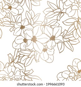 Abstract elegance seamless pattern with floral background