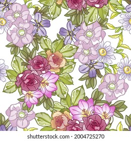 Resumen de la elegancia sin problemas con fondo floral