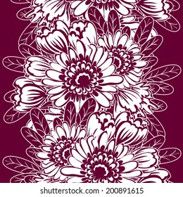 Abstract Elegance Seamless pattern with floral background