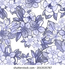 Abstract elegance seamless pattern with floral background