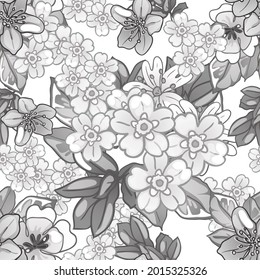 Abstract elegance seamless pattern with floral background
